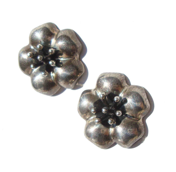 Vintage Sterling Cherry Blossom Earrings