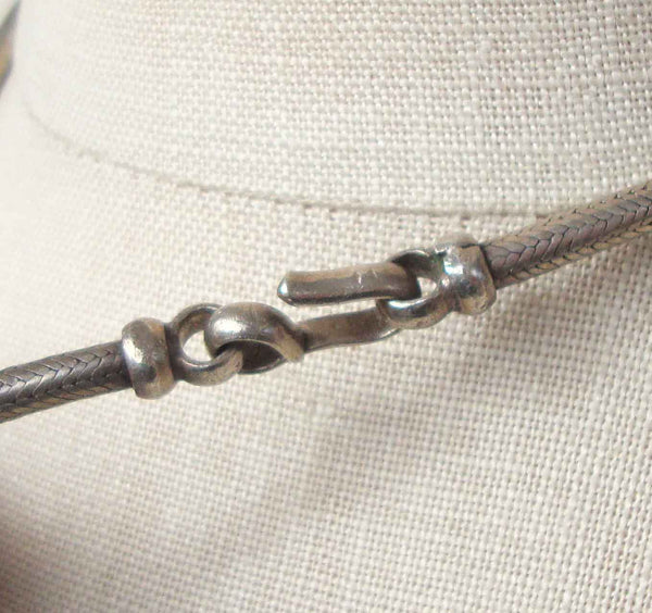 Silver Snake Chain Necklace Hook