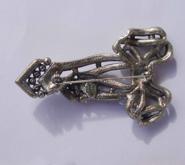 Metro Retro Vintage Swarovski Brooch