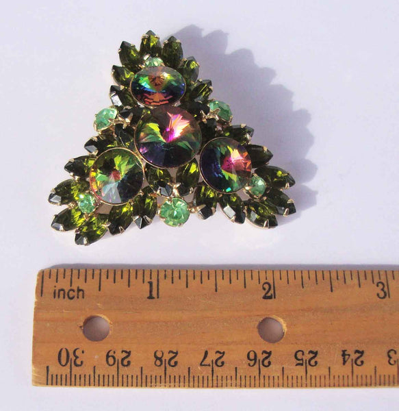 Vintage Regency Crystal Brooch Pin