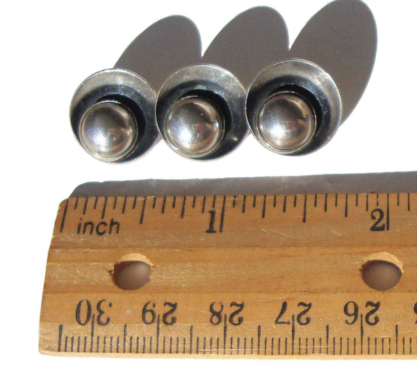 Modernist NE From Brooch Sterling Silver Triple Circle Pin - Denmark