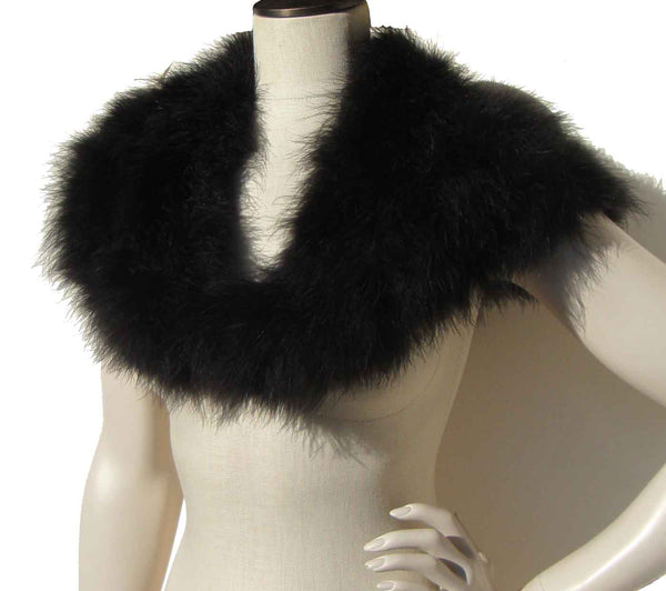 1960s Marabou Shawl Wrap - Metro Retro Vintage