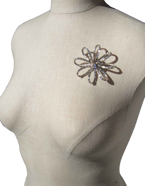 50s Trifari Rhinestone Brooch - Metro Retro Vintage