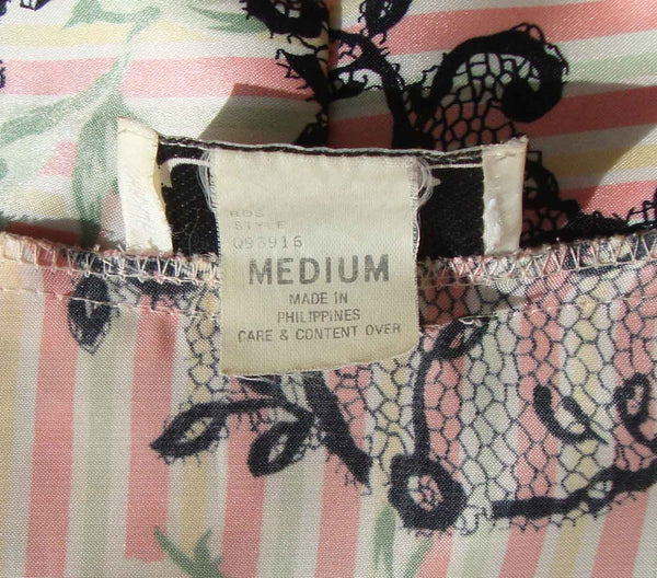 Vintage Robe Fabric Label