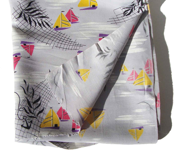 Vintage Sail Boat Novelty Print