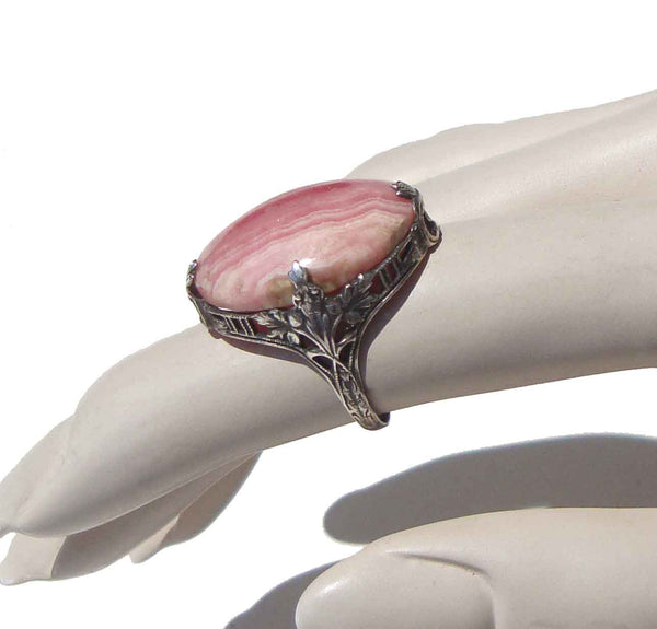30s Sterling Silver Openwork Ring