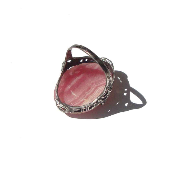 Rhodochrosite Ring - Metro Retro Vintage