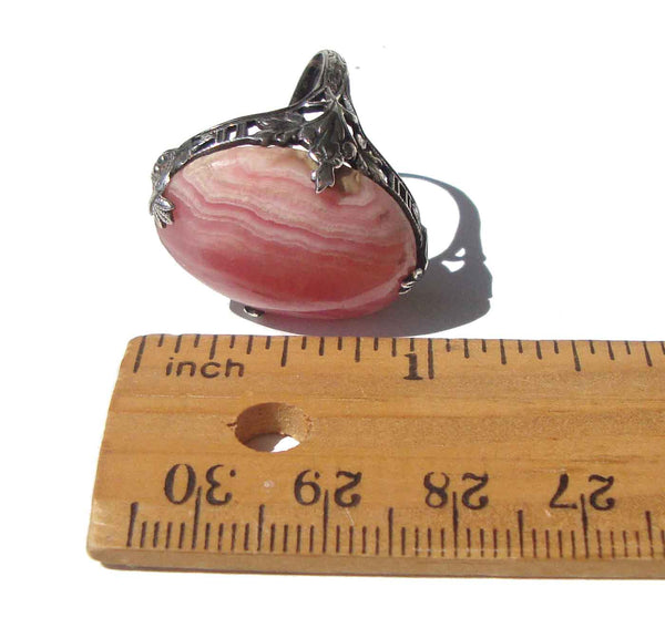 1930s Sterling Rhodochrosite Jewelry