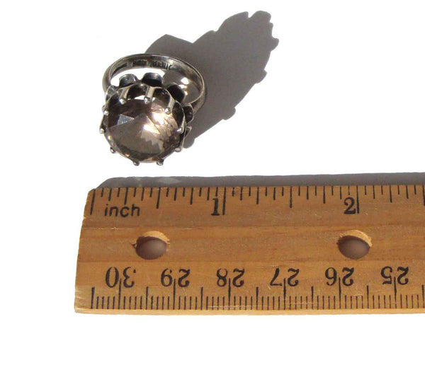 Mexican Smoky Quartz Ring - Metro Retro Vintage