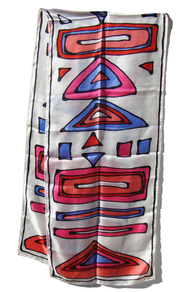 Vintage Mod Silk Scarf - Lady Heritage