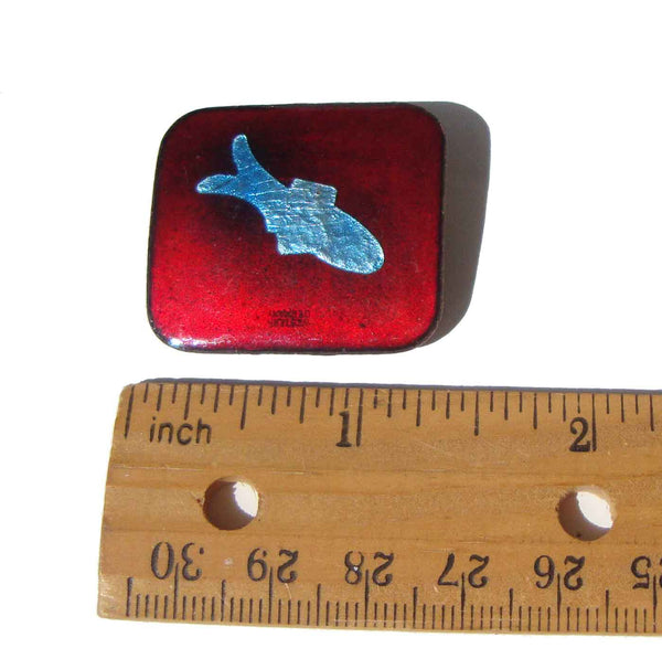 Modernist Fish Brooch West Germany