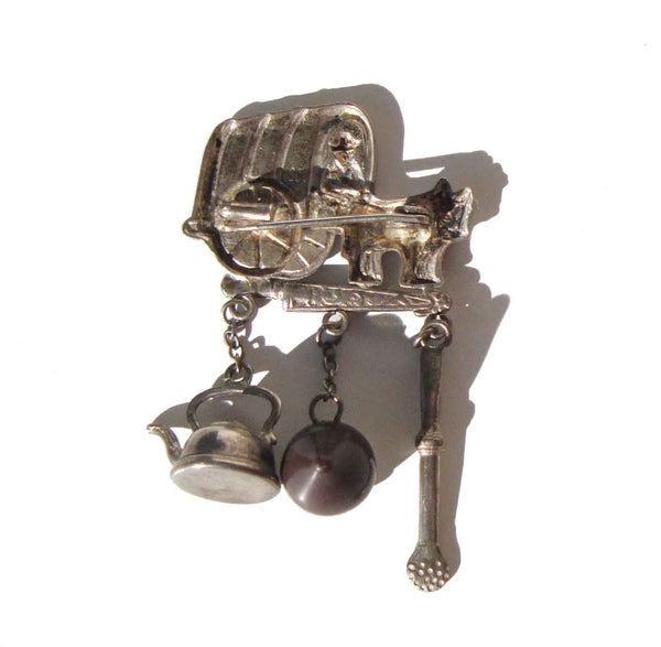 800 Silver Yerba Mate Pin - Metro Retro Vintage
