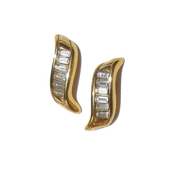 1980s Swarovski Cocktail Earrings - Metro Retro Vintage