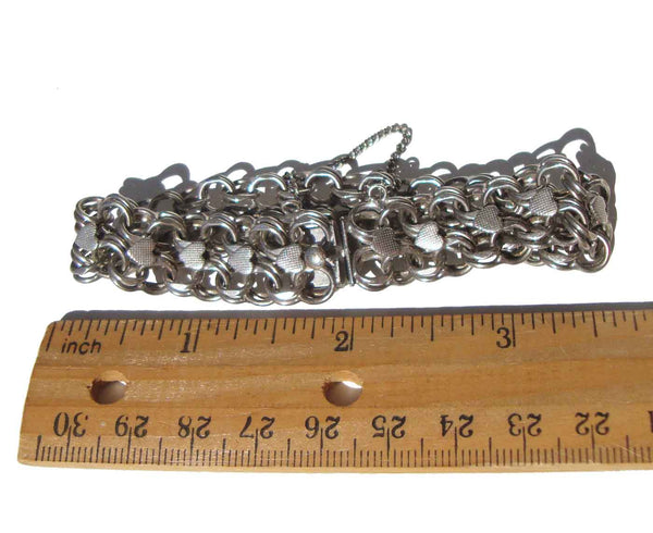 Vintage Sterling Double Curb Link Bracelet