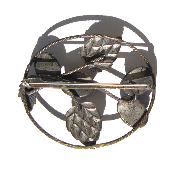 Back of Vintage Bohemian Czech Pin
