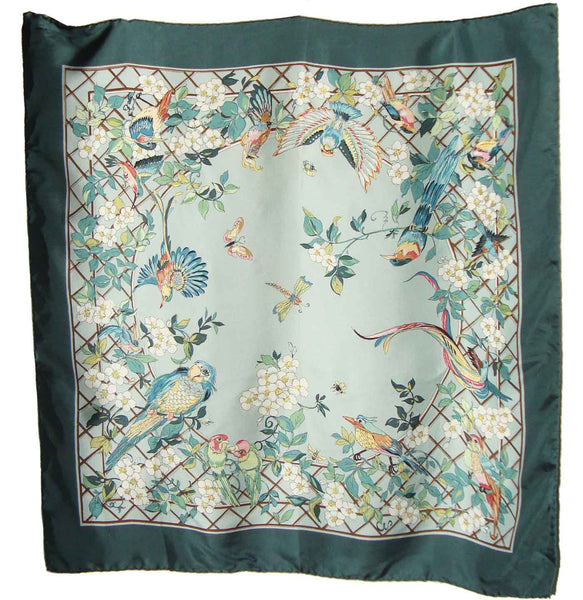 Exotic Birds Silk Scarf