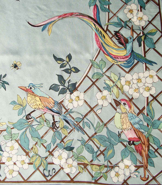 Vintage Exotic Birds Scarf