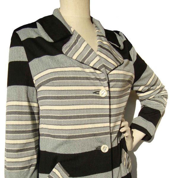 Vintage 70s Striped Coat
