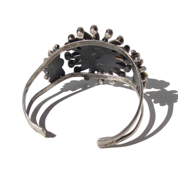 Vintage Zuni Cluster Cuff Bracelet