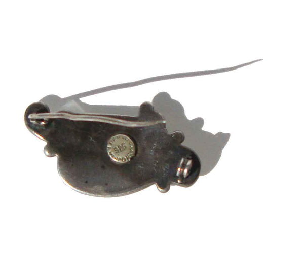 Back of Vintage Taxco Brooch Pin
