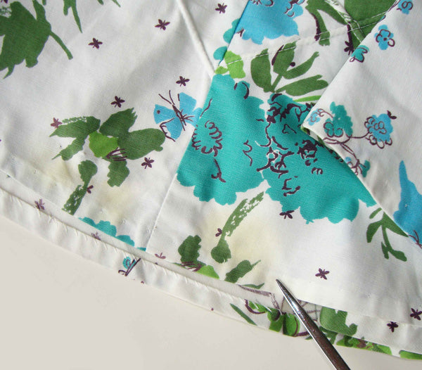 Close Up of Vintage Circle Cotton Skirt
