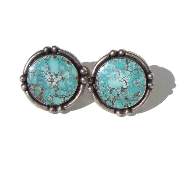 Turquoise Indian Earrings - Metro Retro Vintage