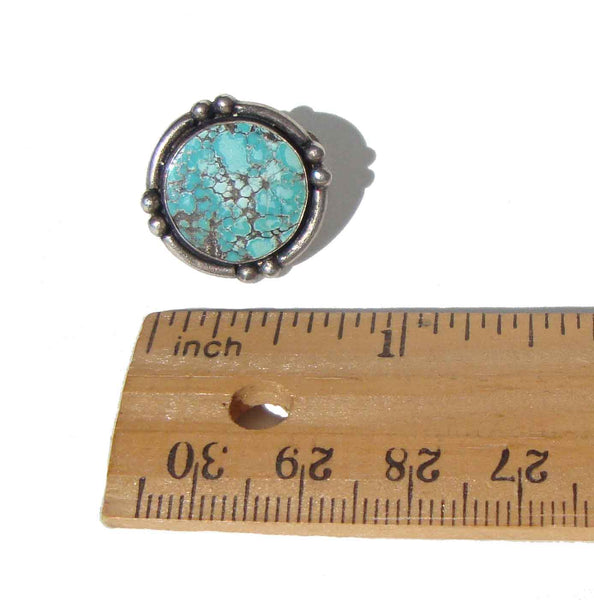 60s Sterling Silver Turquoise Earrings