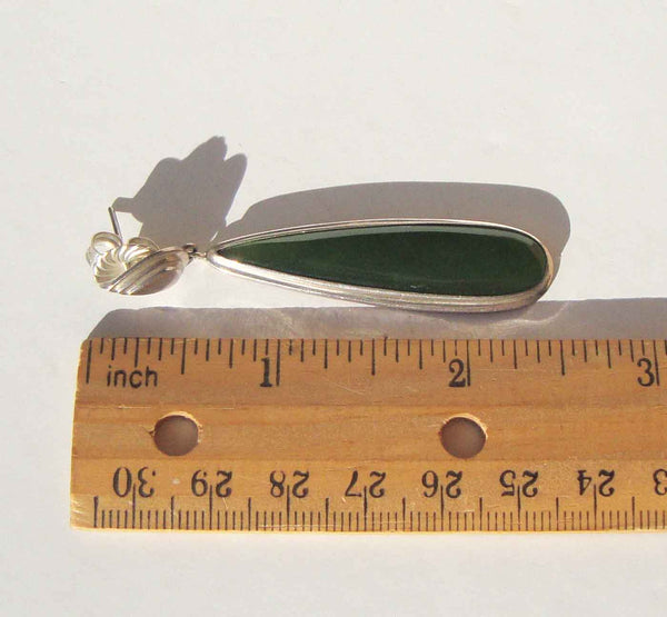 Sterling Silver Jade Earrings