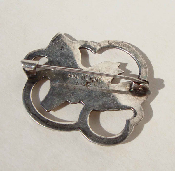 Back of Danish Modernist Skonvirke Brooch