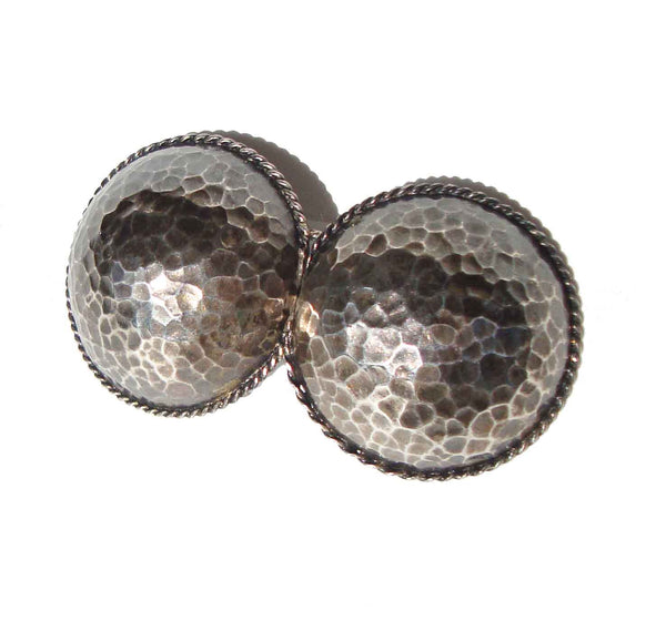Vintage Modernist Silver Belt Buckle Set - Peru