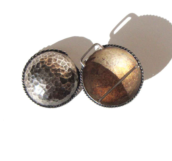 Peru Silver Belt Buckle - Metro Retro Vintage