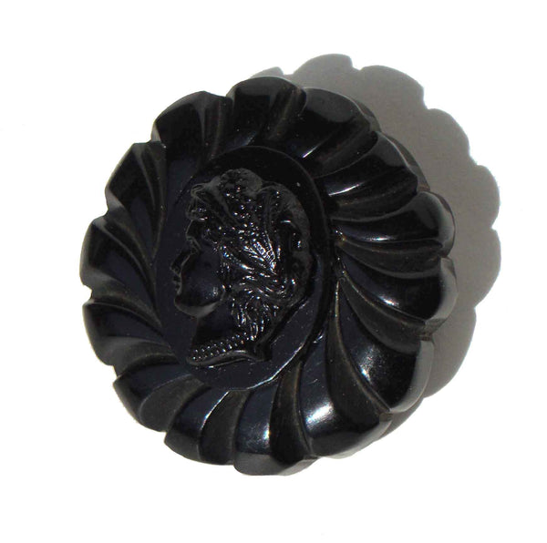 Black Bakelite Cameo