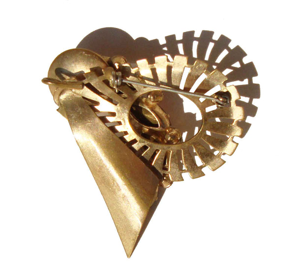 40s Walter Lampl Art Deco Brooch