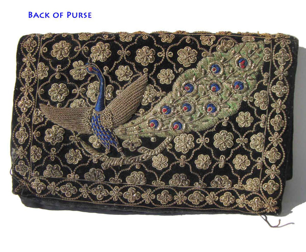 Vintage East Indian Purse with Peacock