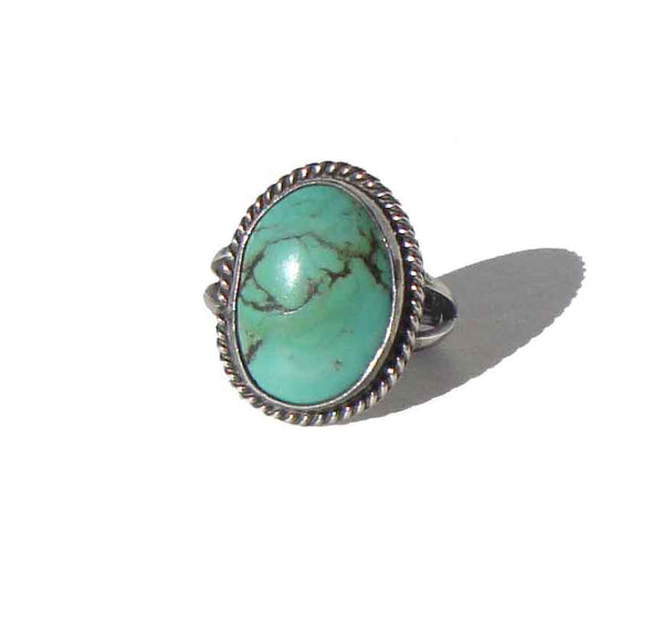 Southwestern Turquoise Ring - Metro Retro Vintage