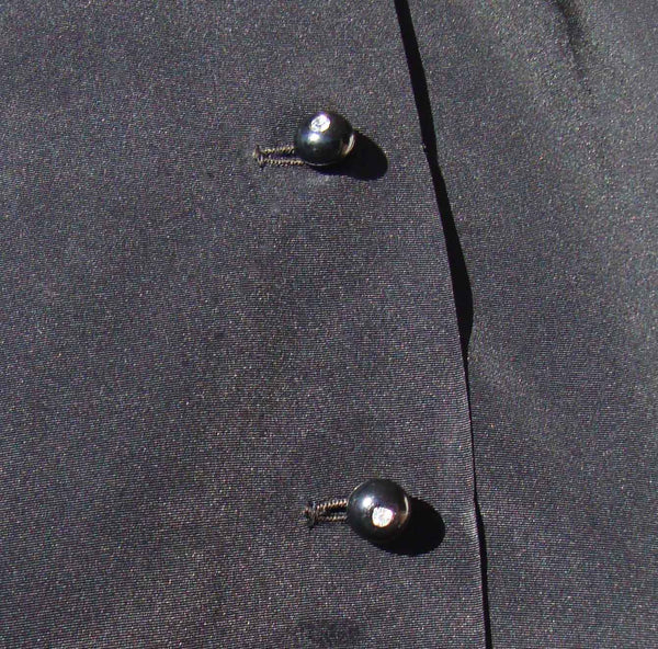Vintage Rhinestone Dress Buttons