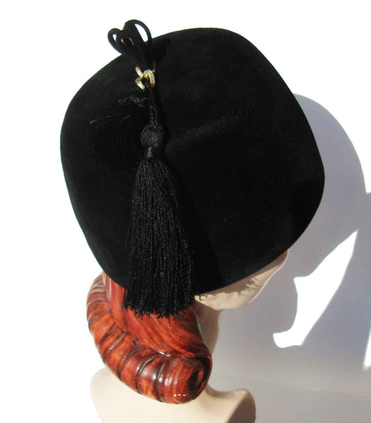 60s Fez & Tassel Hat - Metro Retro Vintage