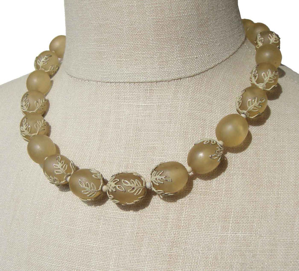 40s Beaded Cocktail Necklace - Metro Retro Vintage