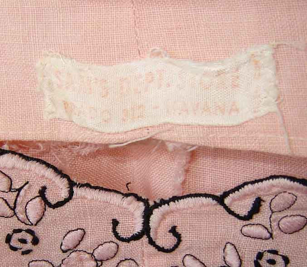 Havana label on 50s Cuban Dress