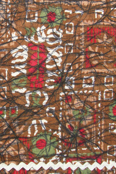 Vintage Tiki Print Skirt