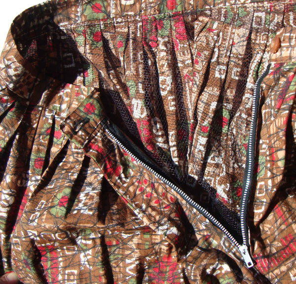 VIntage Abstract Print Skirt