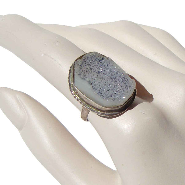 Vintage Druzy Quart Ring