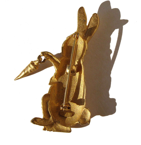 Rabbit Brooch Jonette Jewelry