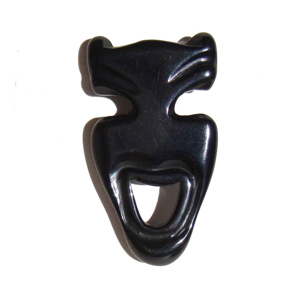 Bakelite Comedy Mask Button