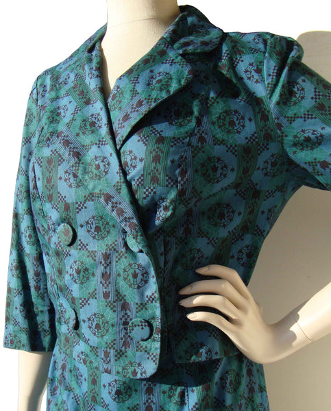 Vintage Modernist Womans Suit