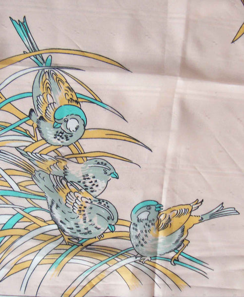 Vintage Parrot Bird Scarf Print