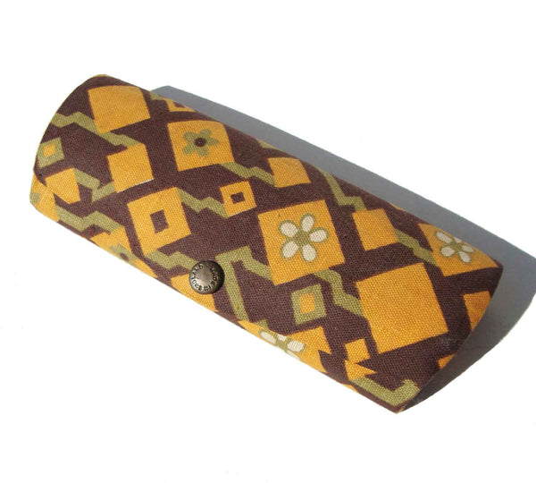 Vintage 60s Mod Eyeglass Holder Glasses Hard Case