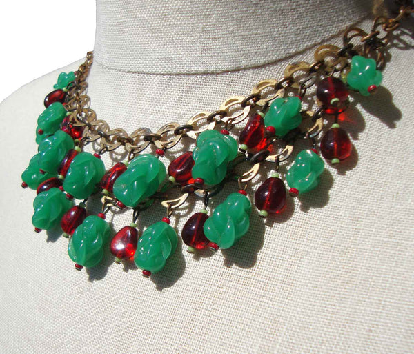 Art Deco Mogul Beaded Necklace - Metro Retro Vintage