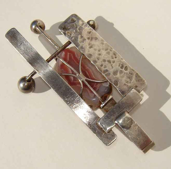 Mod Sterling Bauhaus Pendant - Metro Retro Vintage