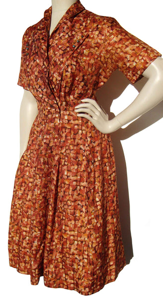 50s Shirtwaist Dress - Metro Retro Vintage